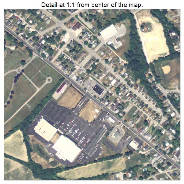 Parkville, Pennsylvania aerial imagery detail