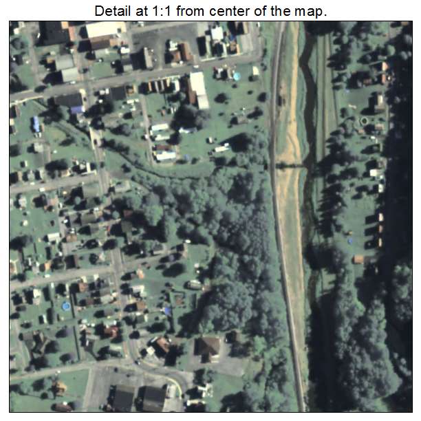 Patton, Pennsylvania aerial imagery detail