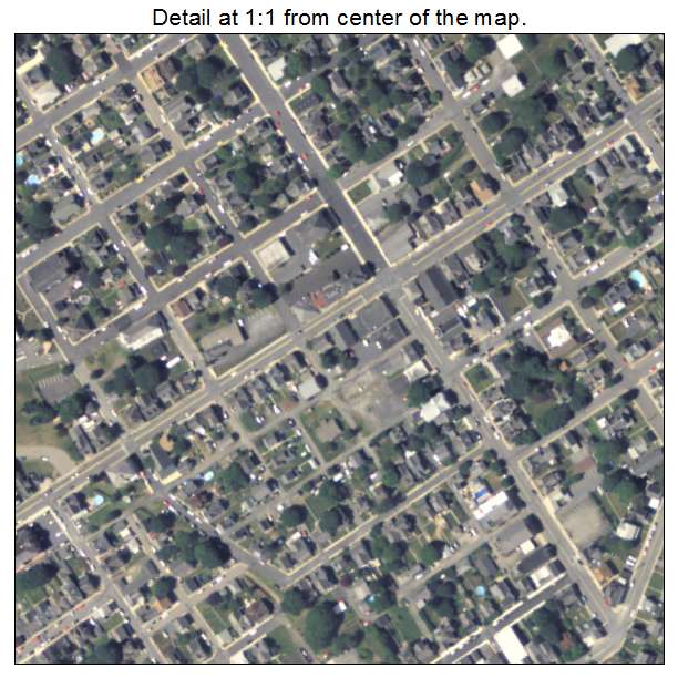 Pen Argyl, Pennsylvania aerial imagery detail