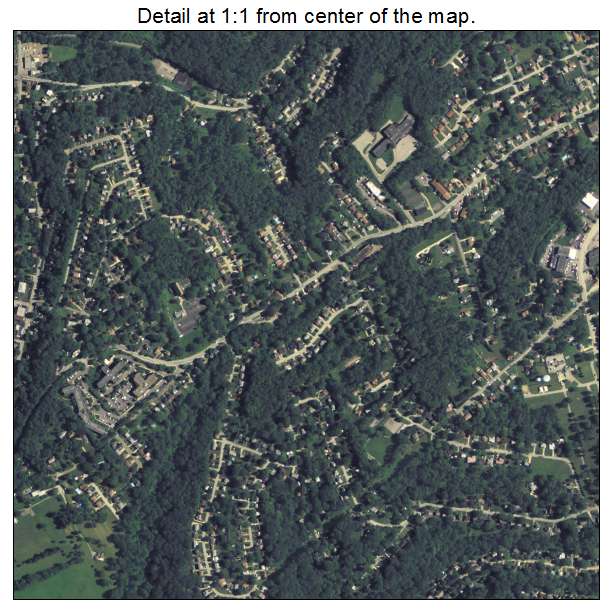 Penn Hills, Pennsylvania aerial imagery detail