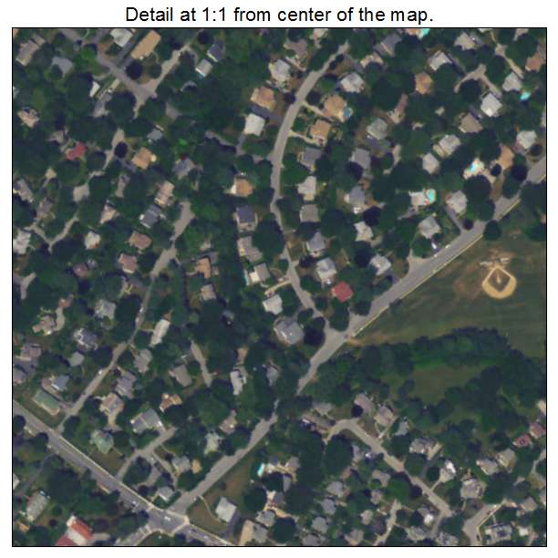 Penn Wynne, Pennsylvania aerial imagery detail