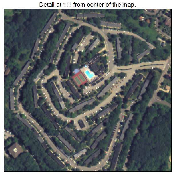 Pennsbury Village, Pennsylvania aerial imagery detail