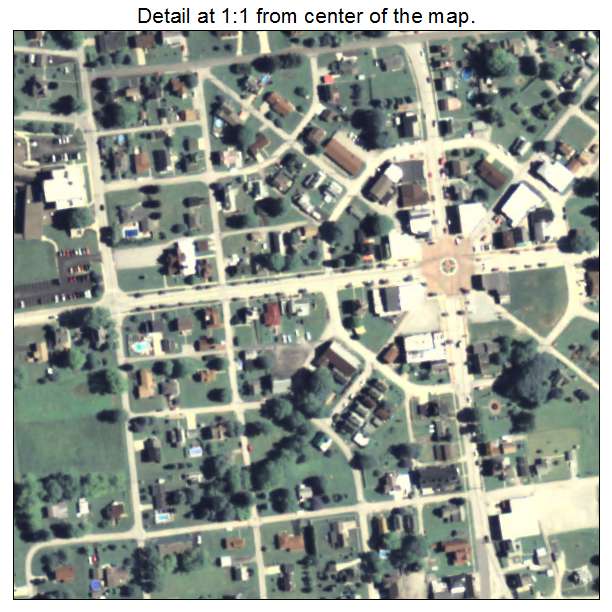 Perryopolis, Pennsylvania aerial imagery detail