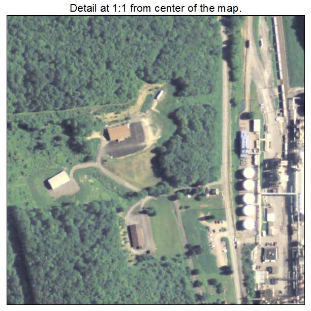 Petrolia, Pennsylvania aerial imagery detail