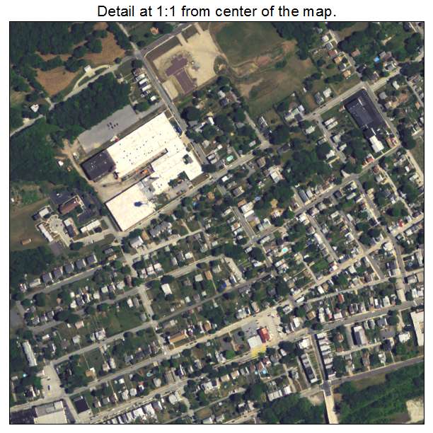 Phoenixville, Pennsylvania aerial imagery detail