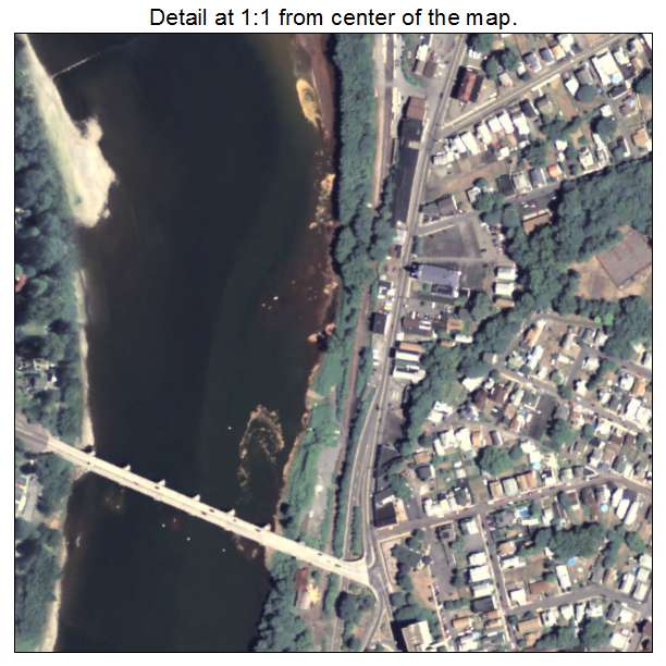 Pittston, Pennsylvania aerial imagery detail