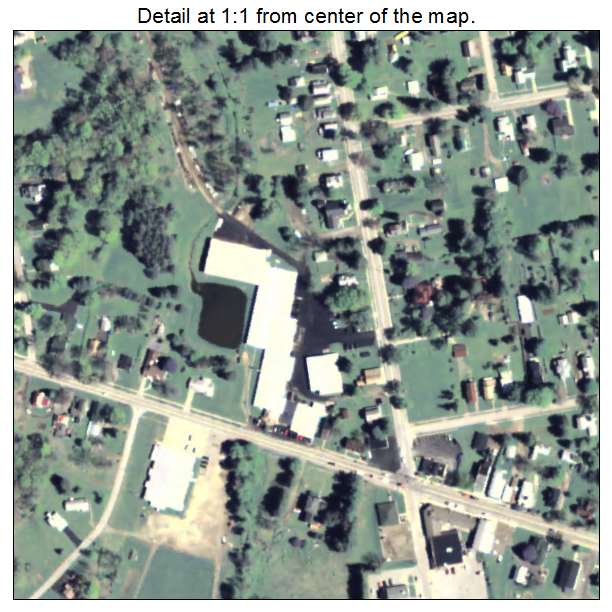 Pleasantville, Pennsylvania aerial imagery detail