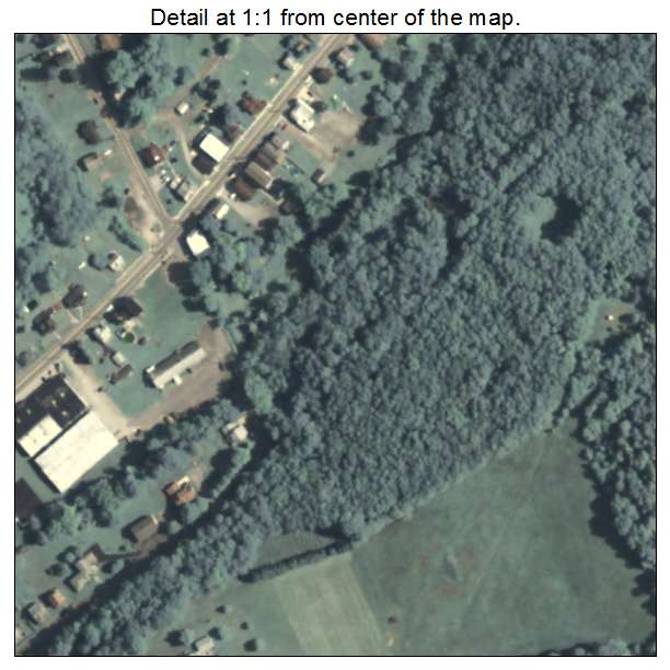 Plumville, Pennsylvania aerial imagery detail