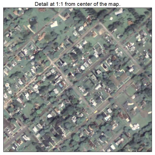 Port Allegany, Pennsylvania aerial imagery detail