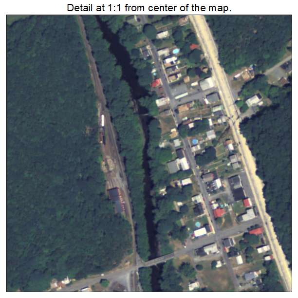 Port Clinton, Pennsylvania aerial imagery detail