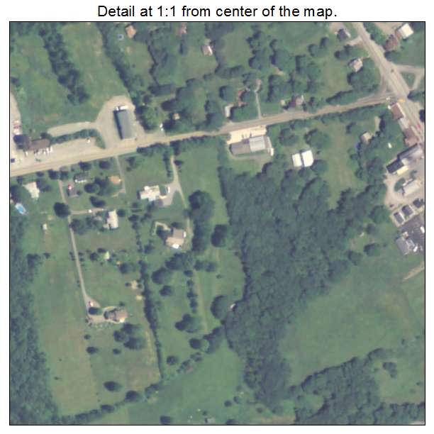 Portersville, Pennsylvania aerial imagery detail