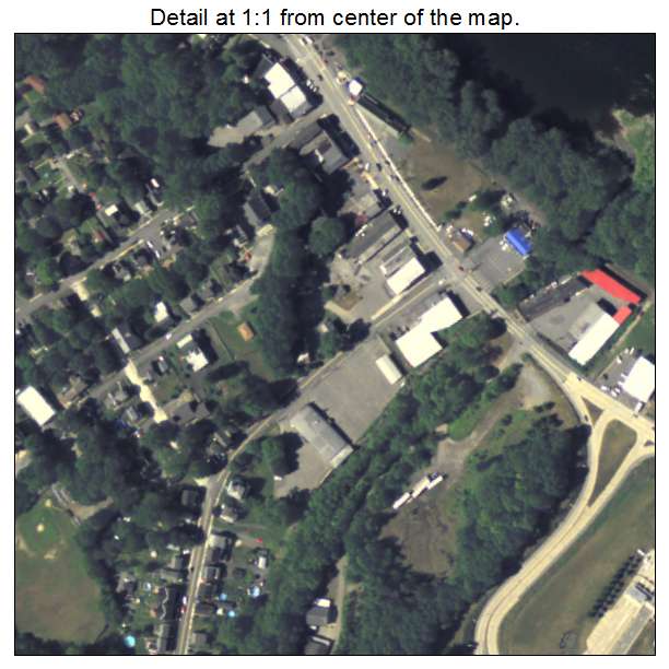 Portland, Pennsylvania aerial imagery detail