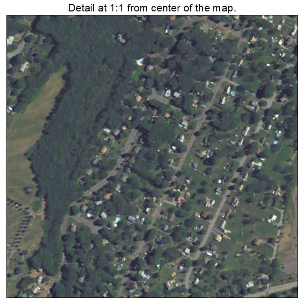 Pottsgrove, Pennsylvania aerial imagery detail