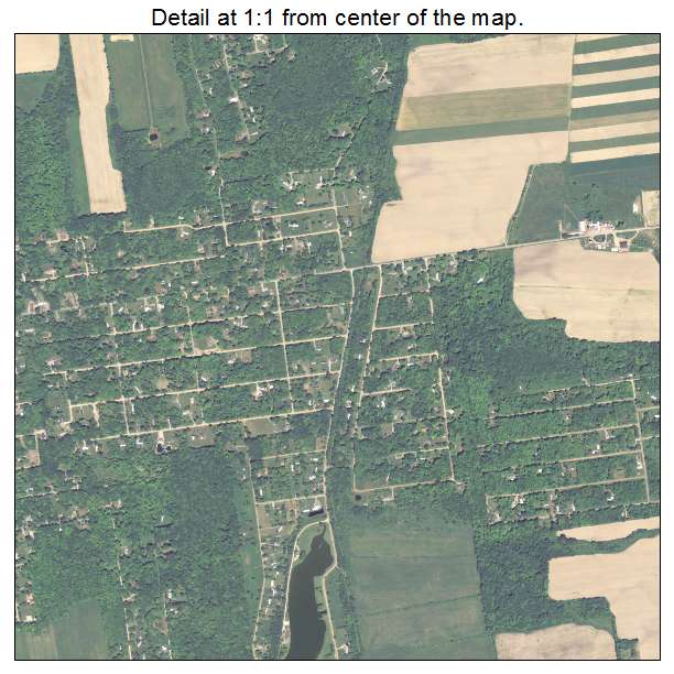 Pymatuning Central, Pennsylvania aerial imagery detail