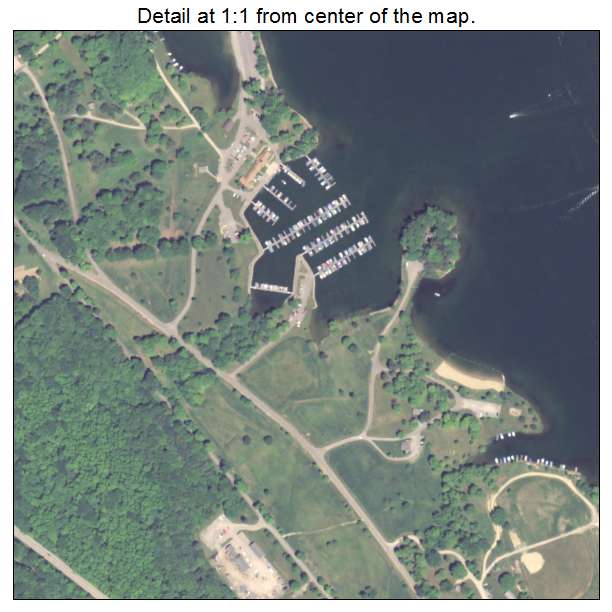 Aerial Photography Map of Pymatuning South, PA Pennsylvania