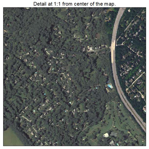 Radnor Township, Pennsylvania aerial imagery detail