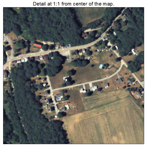 Railroad, Pennsylvania aerial imagery detail