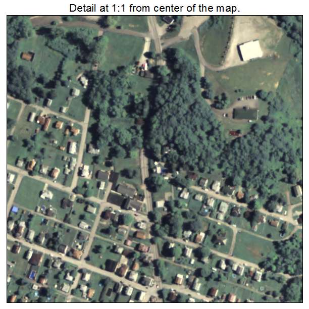 Republic, Pennsylvania aerial imagery detail