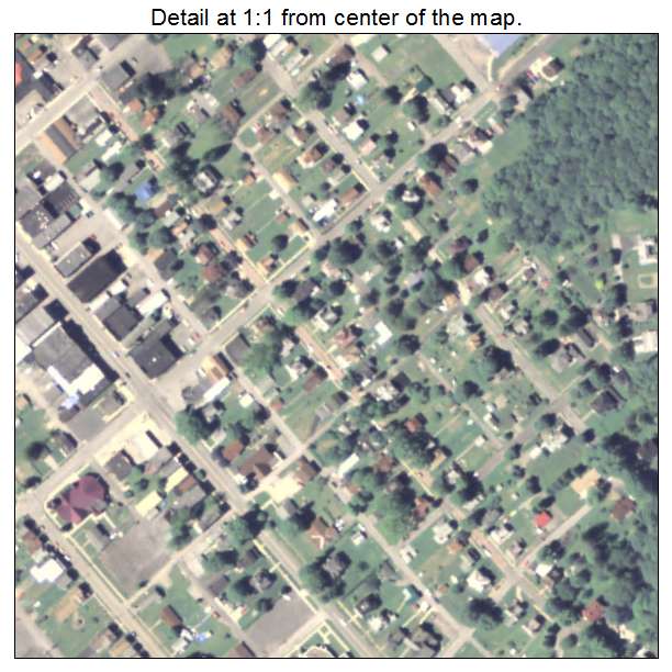 Reynoldsville, Pennsylvania aerial imagery detail