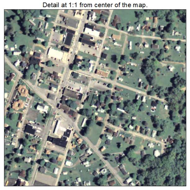 Rimersburg, Pennsylvania aerial imagery detail