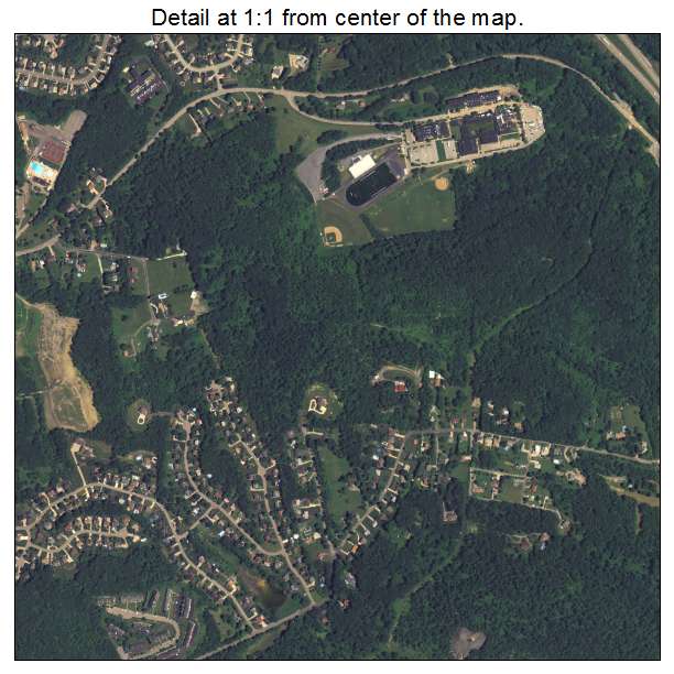 Robinson Township, Pennsylvania aerial imagery detail