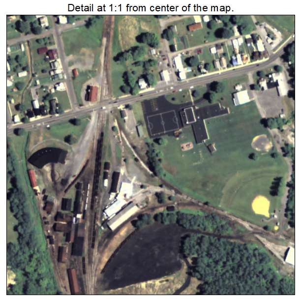 Rockhill Furnace, Pennsylvania aerial imagery detail