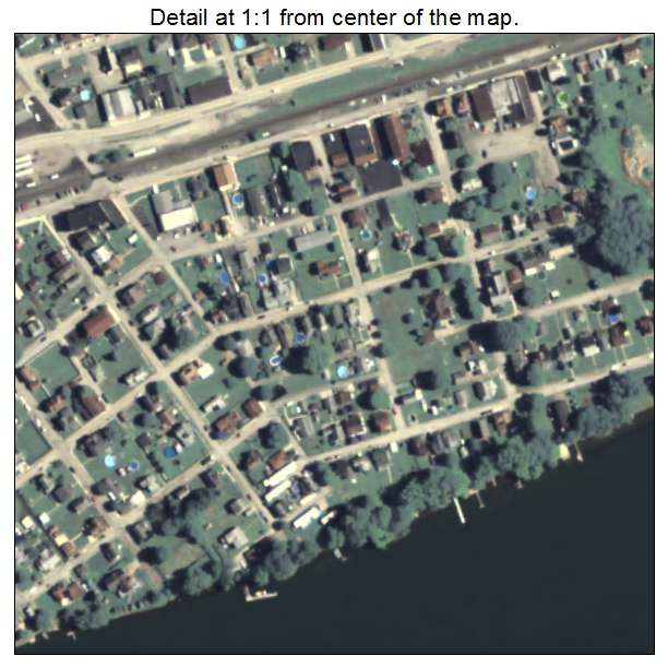 Roscoe, Pennsylvania aerial imagery detail