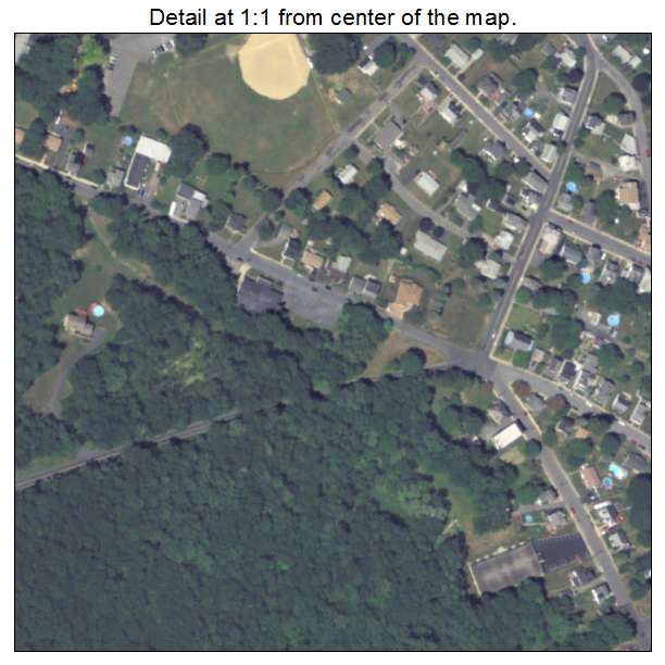 Roseto, Pennsylvania aerial imagery detail