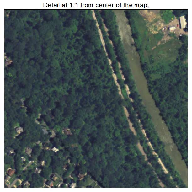 Rosslyn Farms, Pennsylvania aerial imagery detail