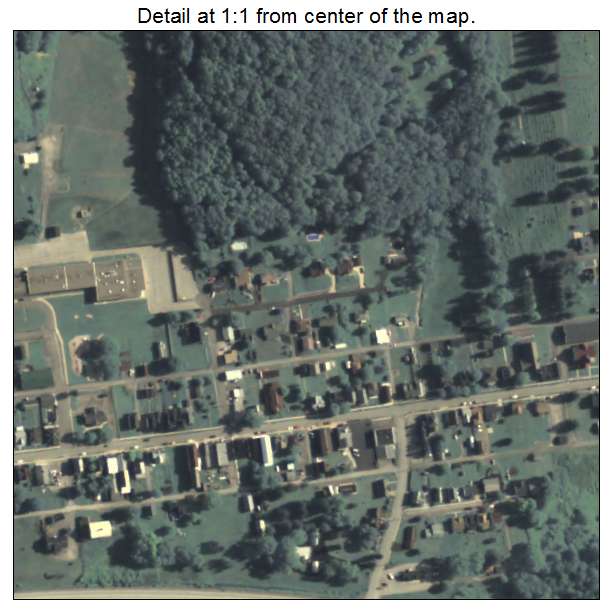 Rural Valley, Pennsylvania aerial imagery detail