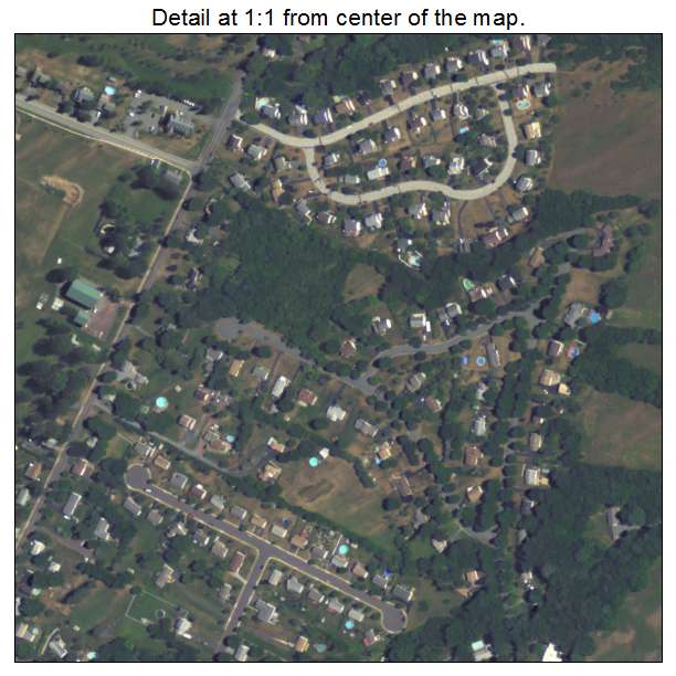 Sanatoga, Pennsylvania aerial imagery detail