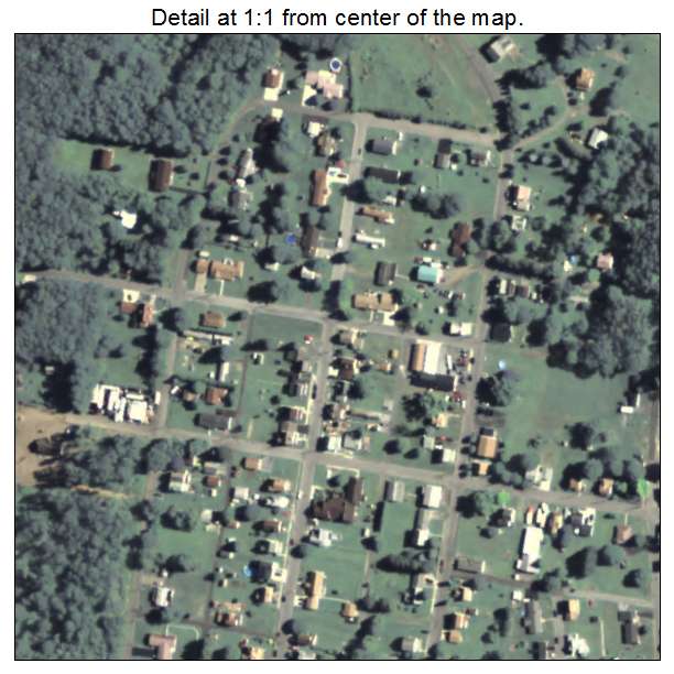 Sankertown, Pennsylvania aerial imagery detail