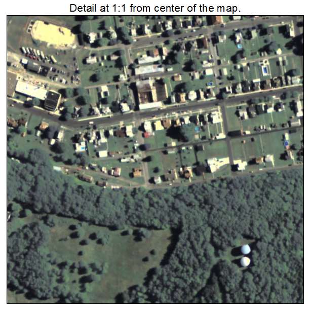 Saxton, Pennsylvania aerial imagery detail