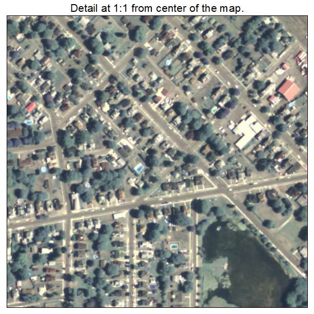 Sayre, Pennsylvania aerial imagery detail