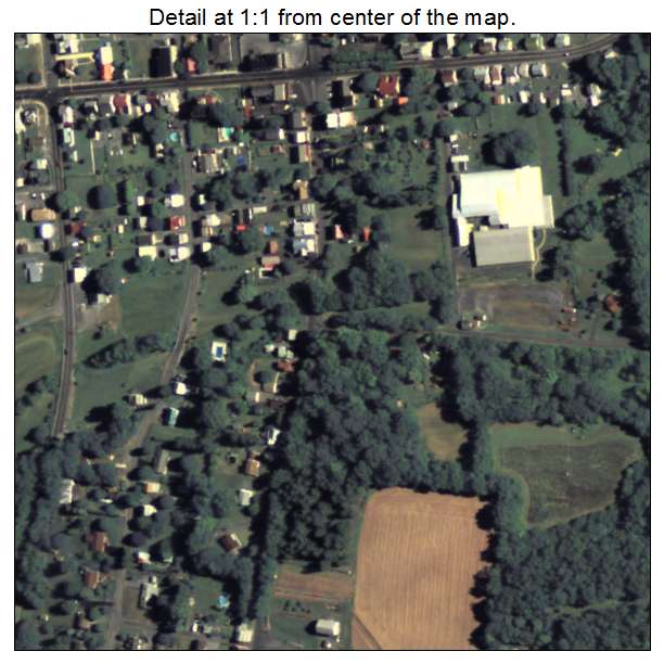 Schaefferstown, Pennsylvania aerial imagery detail