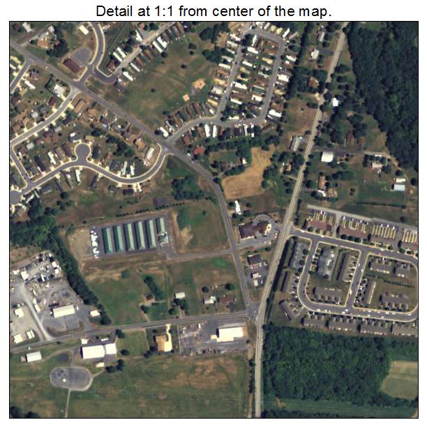 Schlusser, Pennsylvania aerial imagery detail