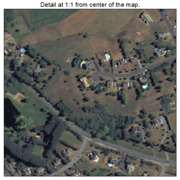 Schnecksville, Pennsylvania aerial imagery detail