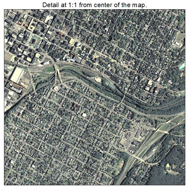 Scranton, Pennsylvania aerial imagery detail