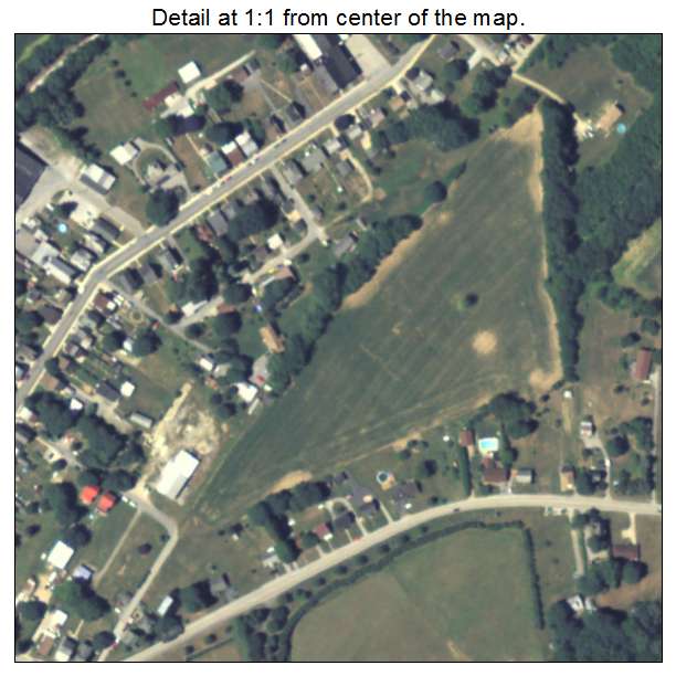 Seven Valleys, Pennsylvania aerial imagery detail