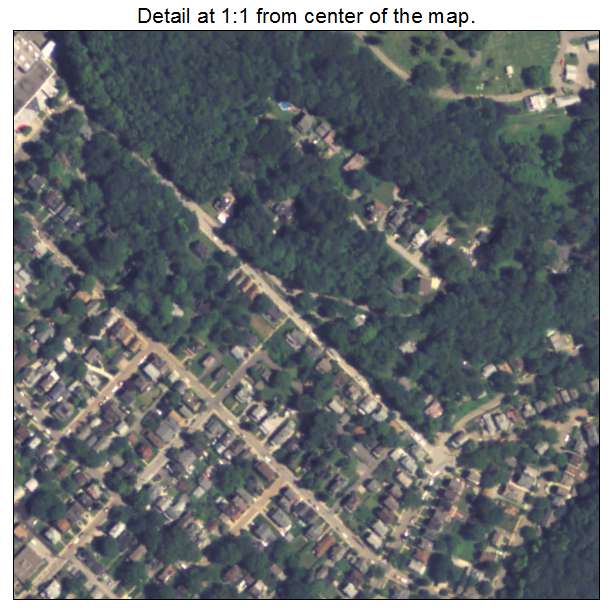 Sewickley, Pennsylvania aerial imagery detail