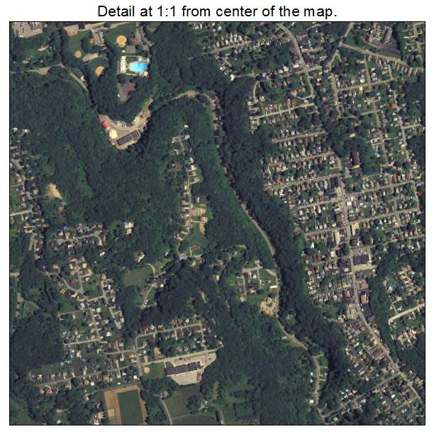 Shaler Township, Pennsylvania aerial imagery detail