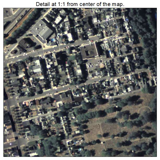Shamokin, Pennsylvania aerial imagery detail