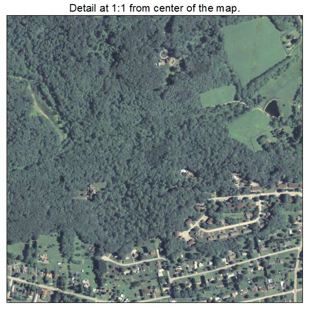 Shanor Northvue, Pennsylvania aerial imagery detail
