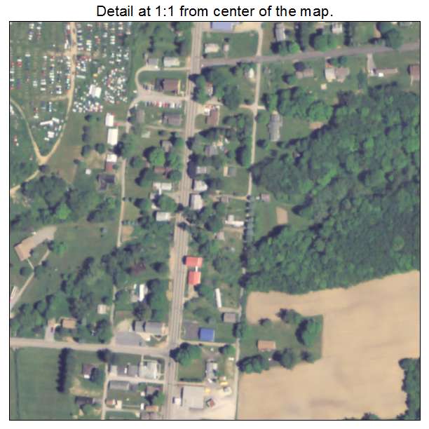 Sheakleyville, Pennsylvania aerial imagery detail
