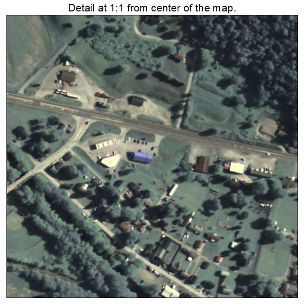 Shelocta, Pennsylvania aerial imagery detail