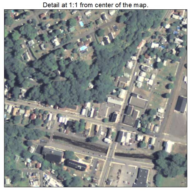 Shickshinny, Pennsylvania aerial imagery detail