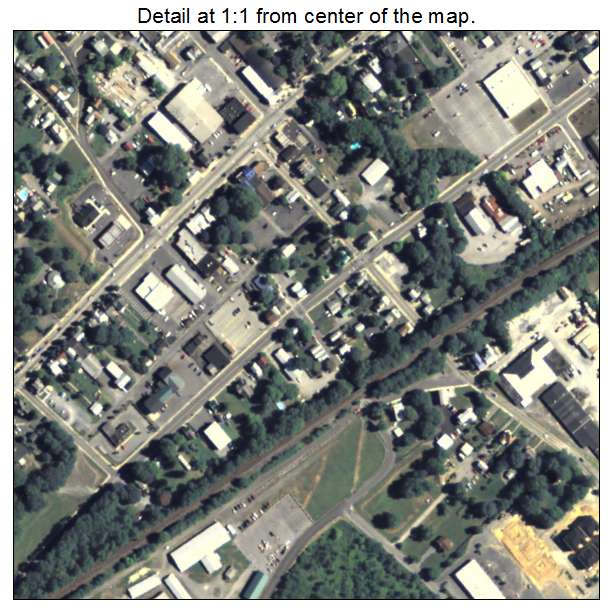Shippensburg, Pennsylvania aerial imagery detail