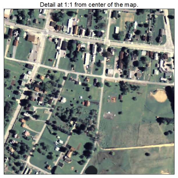 Shippenville, Pennsylvania aerial imagery detail