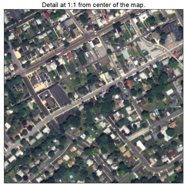 Shiremanstown, Pennsylvania aerial imagery detail