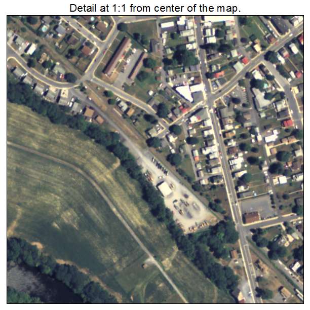 Shoemakersville, Pennsylvania aerial imagery detail